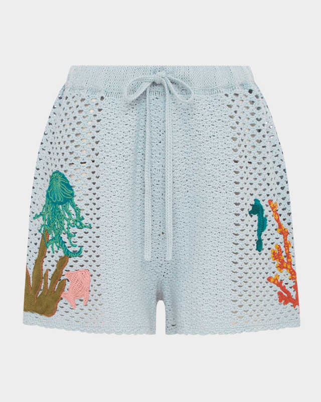 Splash Crochet Shorts
